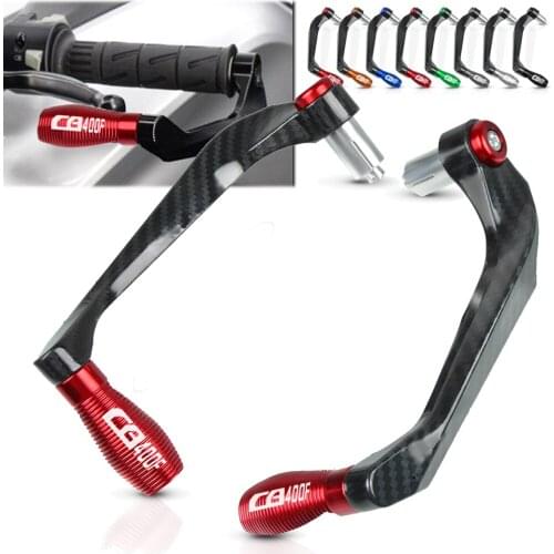 Motorcycle 7/8" 22mm Handlebar Grips Guard Brake Clutch Levers Guard Protector For Honda CB400F 1989-1991 CB 400 SF F 1990