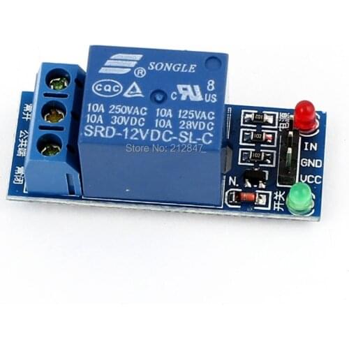 Blue SRD-12VDC-SL-C 1 Channel Low Level DC 5V Power Relay Module Board