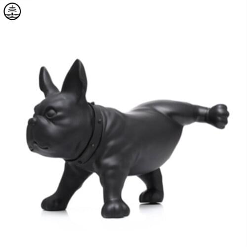Modern Home Decor French Bulldog Animal Figurine Nordic Living Room Decoration Accessories Statue Art Sculpture Artware A1333