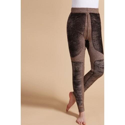 Hot Sales 2019 Womens Autumn And Winter Trendy Warm Leggings Female Elastic Cashmere Casual Pants Fashion Ribbed Pants