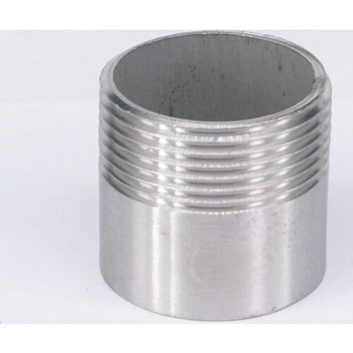 1-1/4" BSP Male Thread 304 Stainless Steel Pipe Fitting Weld Nipple Coupling Connector for water oil air