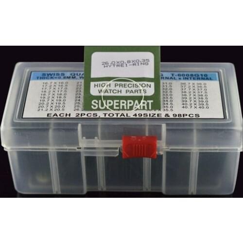 1 Set 0.8mm Watch Crystal Glass Waterproof Gasket O Ring Seals Spare Parts Transparent 16.7mm-40.7mm