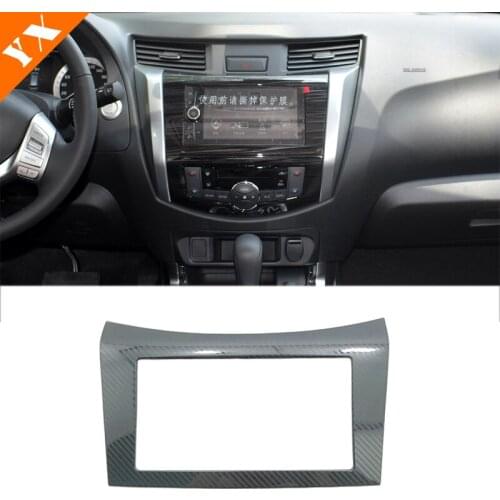 2017 2018 2019 For Nissan Navara NP300 Car Central Control Navigation Panel Cover Trim Stainless Carbon/Blue/Sliver Accessories