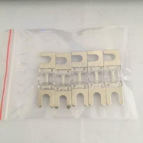 5pcs/set Nickel Plated Car Audio 80A MINI ANL AFS Fuse