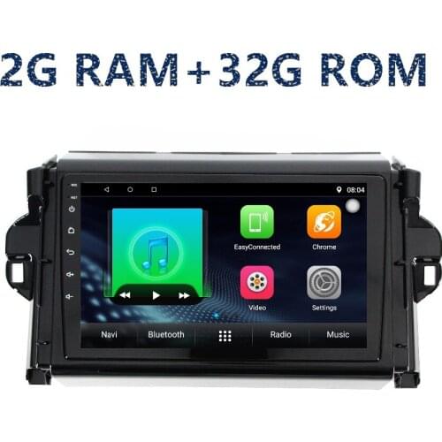 2din 2.5D touch screen car radio Android GPS navigation Multimedia Player for toyota Fortuner 2016 with FM BT radio map WIFI