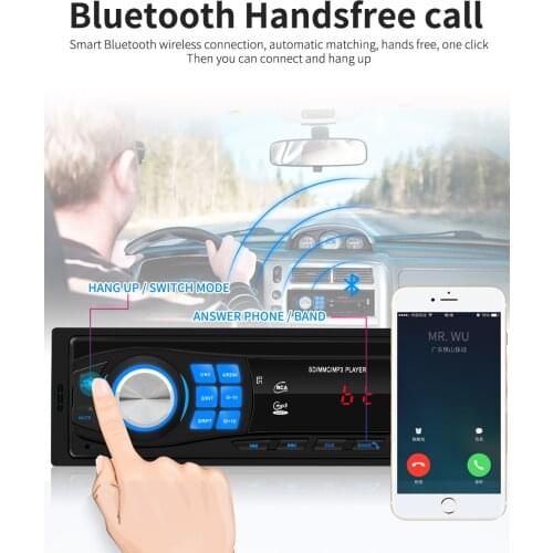 Bluetooth Autoradio 12V Car Stereo Radio FM Aux-IN Input Receiver SD USB In-dash 1 din Car MP3 Multimedia Player
