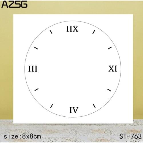 AZSG Life clock Clear Stamps/Seals For scrapbooking DIY Card Making/Album Silicone Decoration crafts