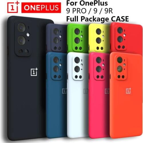 For OnePlus 9 Pro Case High Quality Liquid Silicone Soft Cover For One Plus 8 9Pro 9R OnePlus8 OnePlus Nord 8T 8Pro Phone Case