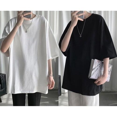 Alien 2021 New Summer T Shirt Men and Women Soft Free Loose Hot Sale Solid Fresh Casual Natural Short Basic Shirts