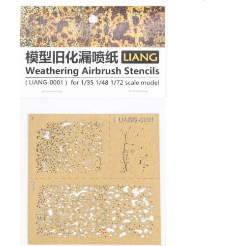 Weathering Airbrush Stencils Tools for 1/35 1/48 1/72 Scale Model Decoration Model Spray Paper DIY Modification Kit