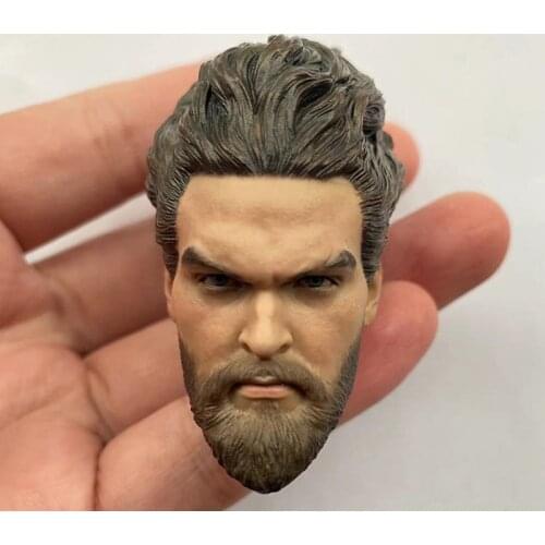 1/6 Scale European and American Mens Floating Hair Version Head Sculpture Model for 12" Action Doll