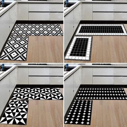 Kitchen Mat Cheaper Anti-slip Modern Area Rugs Living Room Balcony Bathroom Carpet Set Doormat Bath Mat in The Hallway