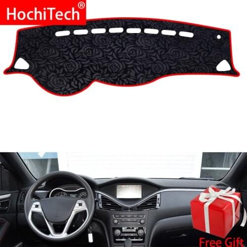 Rose Pattern Non-slip Dashmat Dash Mat Dashboard Cover Pad Cover Carpet Car Sticker for besturn b70 2014 2015-2018 Car Styling