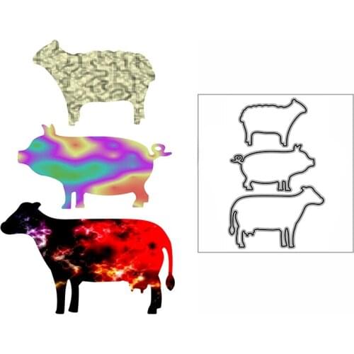 New Sheep Pig Cattle Craft Embossing Mold 2021 Metal Cutting Dies for DIY Decorative Scrapbooking Album Card Making No Stamps