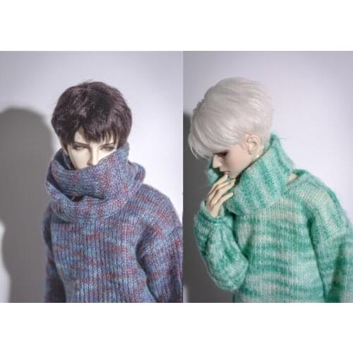 D01-P615 Doll handmade clothes 1/4 1/3 uncle MSD SSDF SD doll Accessories green purple Colored wool scarf 1pcs