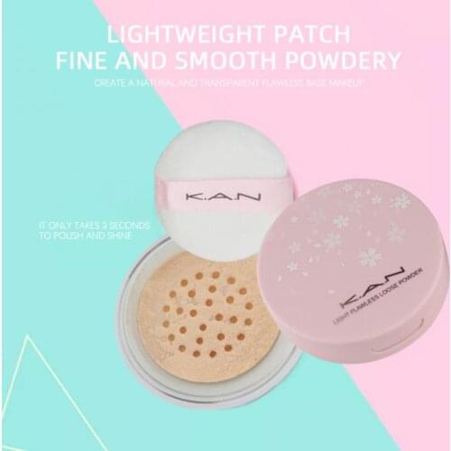 4 Color Loose Powder Smooth Transparent Oil-control Finish Makeup Powder Foundation Concealer Setting Face Cosmetics Beauty Tool