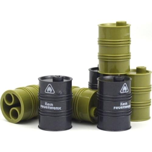 Military Germany Black Chemistry Oil Drum Building Block Diy Army WW2 Figures Guard Model City Special Forces Set Gift Toys