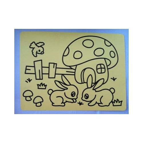 Magic sand art cards Sticker cards for sand art A4 size