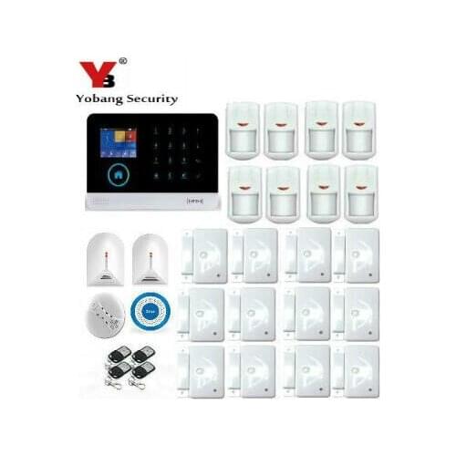 Yobang Security Wifi Alarm Security System 433MHz Door Sensor LCD Display APP Remote Control Home Burglar Alarm Securit