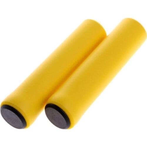 1Pair Silicone Cycling Bicycle Grips Outdoor MTB Mountain Bike Handlebar Grips Cover Anti-slip Strong Support Grips Bike Part