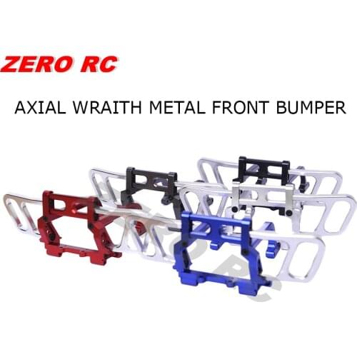 CNC ALL ALUMINUM FRONT BUMPER BULL BAR (RED) For 1/10 RC Rock AXIAL WRAITH Crawler Truck