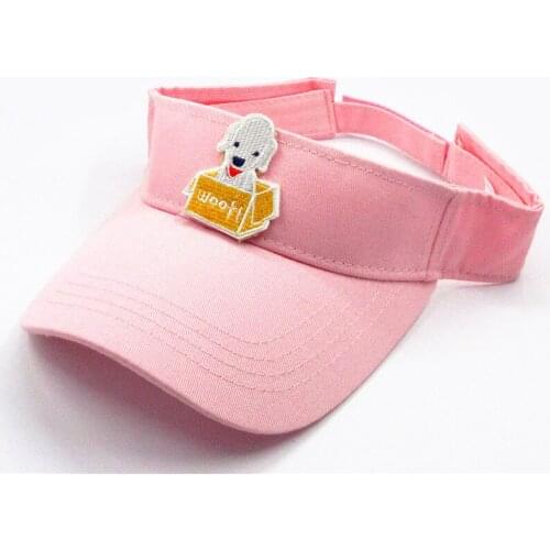 Stray dog animals embroidery Visors Baseball Cap Adjustable Snapback cap for men and women 166