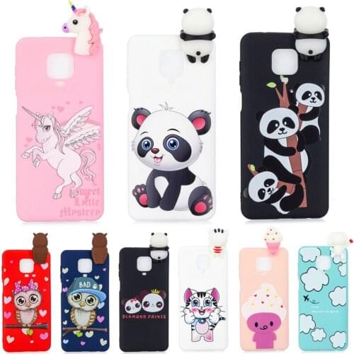 Cover For Redmi Note 9 Pro Case 3D Cute Unicorn Panda Owl Soft Silicone Cover For Funda Xiaomi Redmi 9 Redmi Note 9S Case