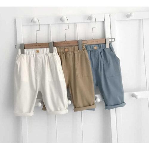 Kids Shorts Summer Cotton Boys Beach Shorts Baby Clothing 2-8 Years Children Shorts Casual Trousers Toddler P397