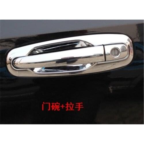 Chrome Exterior Door Handle Cover Door Handle Bowl Trim Car Styling For Chevrolet Optra Lacetti Daewoo Nubira 2005-2016