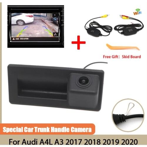 Vehicle Rear View Camera CCD full HD Night Vision Car Trunk Handle Camera high quality For Audi A4L A3 2017 2018 2019 2020