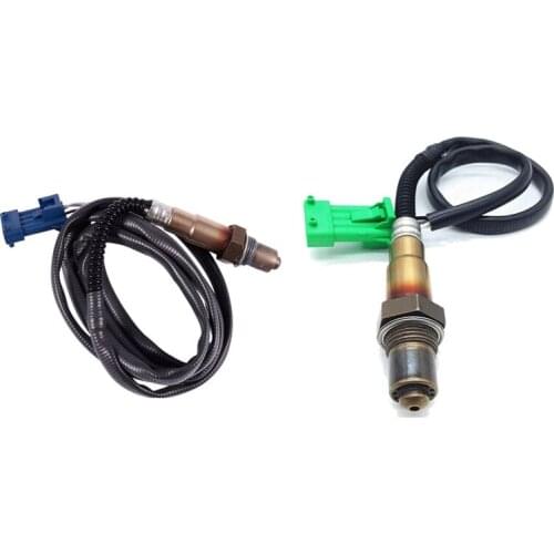 2 Pcs Oxygen Probe O2 Sensor for Peugeot, 0258006029 & 0258006027