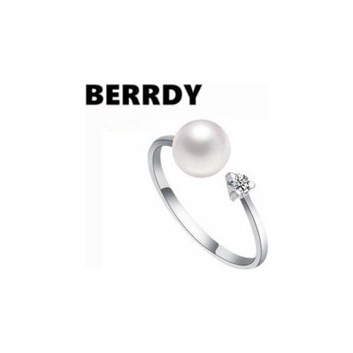 100% Genuine Freshwater Pearl Ring ADJUSTABLE Finger Ring Fashion Exquisite Women Jewelry