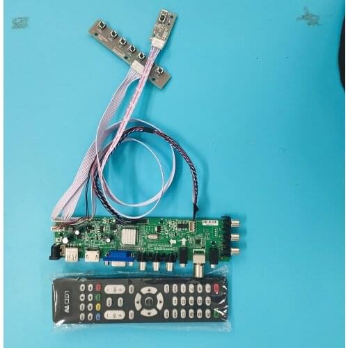 Kit For N156HGE-L11 L21 1920X1080 WLED VGA remote LED Signal controller board digital 40pin DVB-T DVB-T2 TV LVDS USB HDMI 15.6"