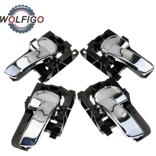 WOLFIGO Left Right Interior Door Handle Inside Inner Door Knob for Nissan QASHQAI J10 JJ10 MKI 2007-2013 80671JD00E 80670-JD00E