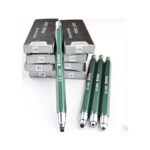 4.0mm mechanical pencil with five boxes 40 leads plastic automatic pencils school stationery propelling pencil free shipping