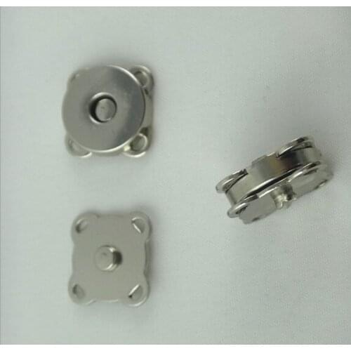 50set 10mm nickle Plum Shape Metal Magnet Button for DIY Bags Sew-on metal snaps buttons