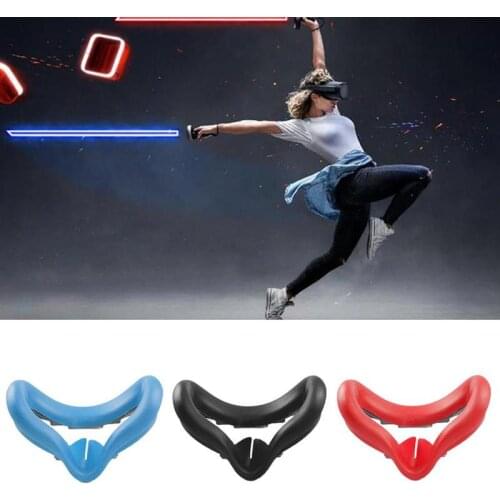 Soft Silicone Eye Cover Anti Sweat Eye Pad For Oculus Quest 2 Glasses Washable And Nonslip VR Headset Accessory