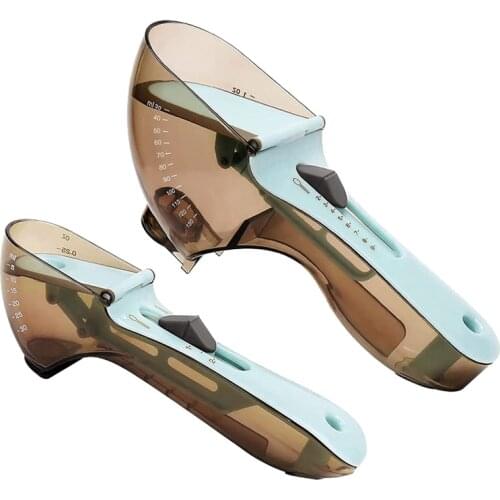 Adjustable Measuring Cups and Spoons Set of 2, Kitchen Tablespoon Measuring Cup for Cooking Baking Kitchen