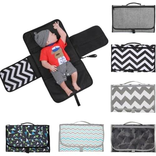New 3 In 1 Waterproof Changing Pad Diaper Travel Multifunction Portable Baby Diaper Cover Mat Clean Hand Folding Diaper Bag