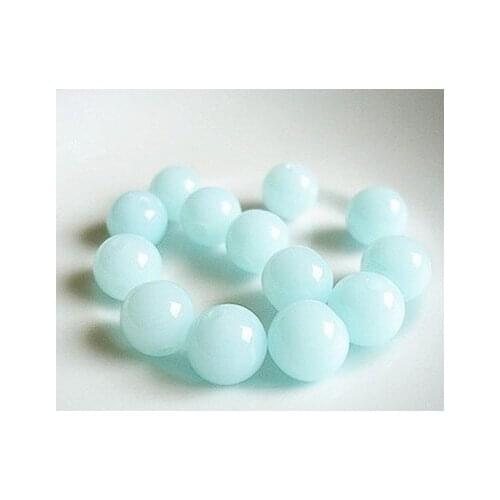 Wholesale Lake Blue Acrylic Gumball Bubblegum DIY Loose Beads 6.8.10.12.14.16mm Handmade Jewelry Accessories AC-02D
