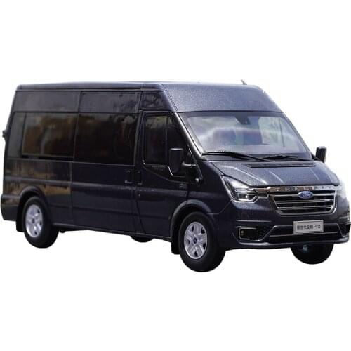 Original factory 1:18 Jiangling Ford New Generation Quanshun Pro Diecast Transit commercial vehicle van model for collection, gi