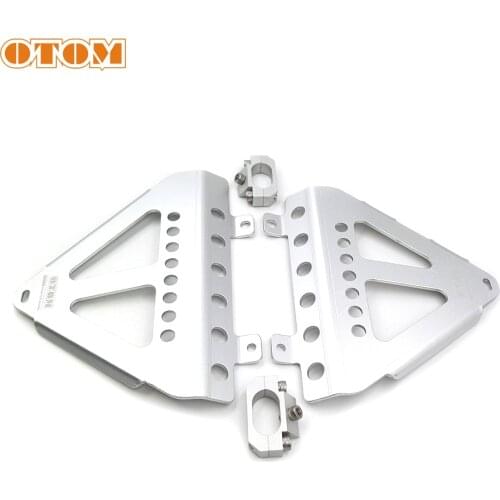 OTOM Motorcycle Radiator Guards-02 Aluminum Grille Water Tank Protection Silvery Frame For HONDA CRF250R 2014-2017 Motocross