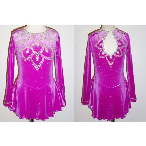 Custom Girls Ice Skating Dresses Fashion Graceful New Brand Figure Skating Dress Children DR4055