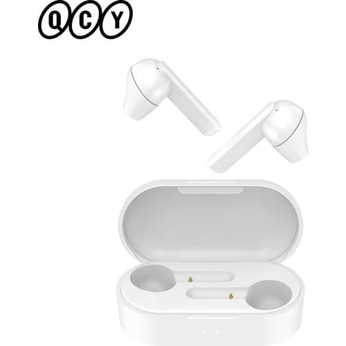 QCY T3 TWS Fingerprint Touch Wireless Headphones Bluetooth V5.0 3D Stereo Dual-Mic Noise cancelling earphones