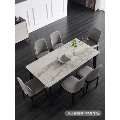 Custom Light Luxury Leather Dining Chair Household Armchair Nordic Solid Wood Chair Simple Modern Make Up Chair Latex Soft Bag S