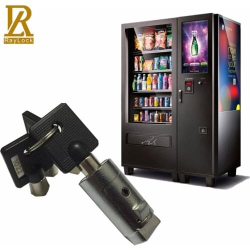 RayLock 5 pieces soda snack vending machine replacement cylinder plug lock keyed alike