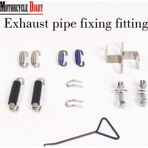 2pcs Motorcycle Exhaust Bicycle T-Handle Spring Hook Exhaust pipe Stand Universal Motorbike Tools Spring Motorcycle Accessories
