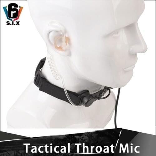 Z-TAC Softair Z Tactical Throat Mic Hunting Weapon Throat Microphone Headset For Weapon