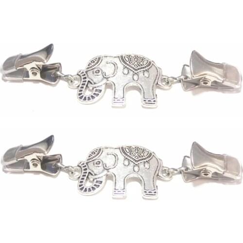 Elephant Cloak Clasp Sweater Clips Shawl Cardigan Women Scarf Clamps Pins Dress Cinch Animal Costume Closure Clip