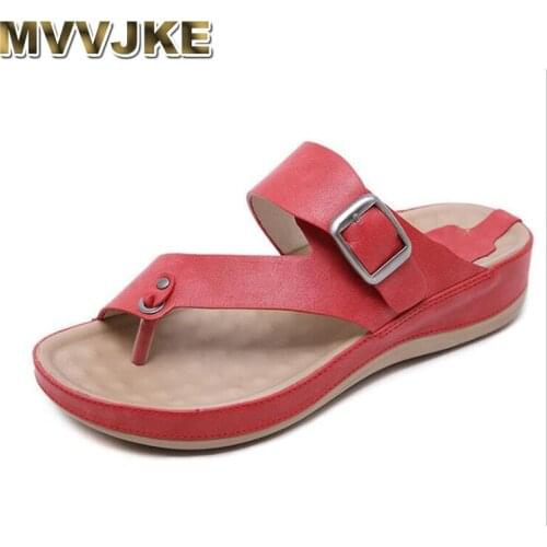 MVVJKESummer Shoes Pregnant slippers pantoffels dames Flip Flops Thick Sole High Quality Beach Slippers Ladies sandals women